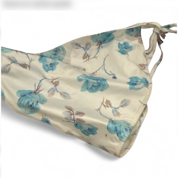 LoveShack Floral Bikini Bottom with Blue Accents - Picture 2 of 4